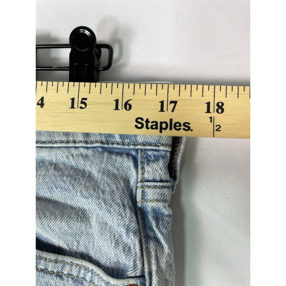 GAP Sz 10 30 Universal Slim Boyfriend Jeans Distressed Light Quincy Blue Stretch - Picture 6 of 10